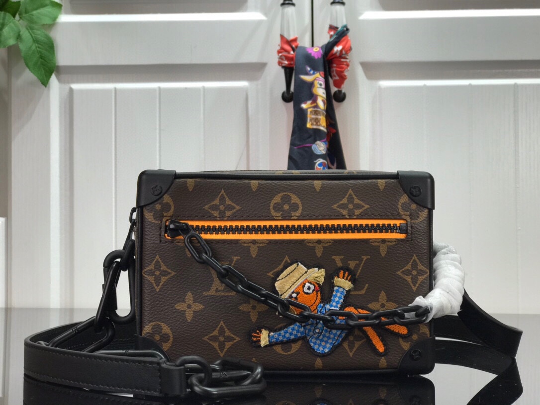 Louis Vuitton LV Soft Trunk Crossbody & Shoulder Bags Embroidery Monogram Canvas Spring/Summer Collection Chains m80159