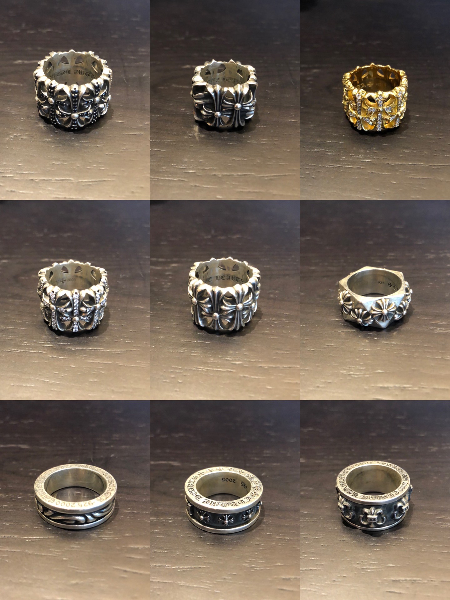 Chrome Hearts 𝐂𝐡𝐫𝐨𝐦𝐞 𝐡𝐞𝐚𝐫𝐭𝐬 克罗心戒指 圈图下单