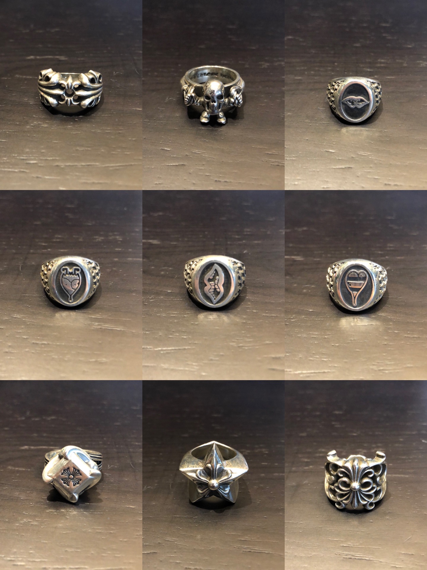 Chrome Hearts 𝐂𝐡𝐫𝐨𝐦𝐞 𝐡𝐞𝐚𝐫𝐭𝐬 克罗心戒指 圈图下单