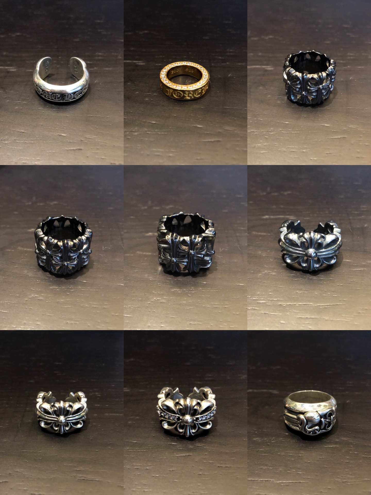 Chrome Hearts 𝐂𝐡𝐫𝐨𝐦𝐞 𝐡𝐞𝐚𝐫𝐭𝐬 克罗心戒指 圈图下单