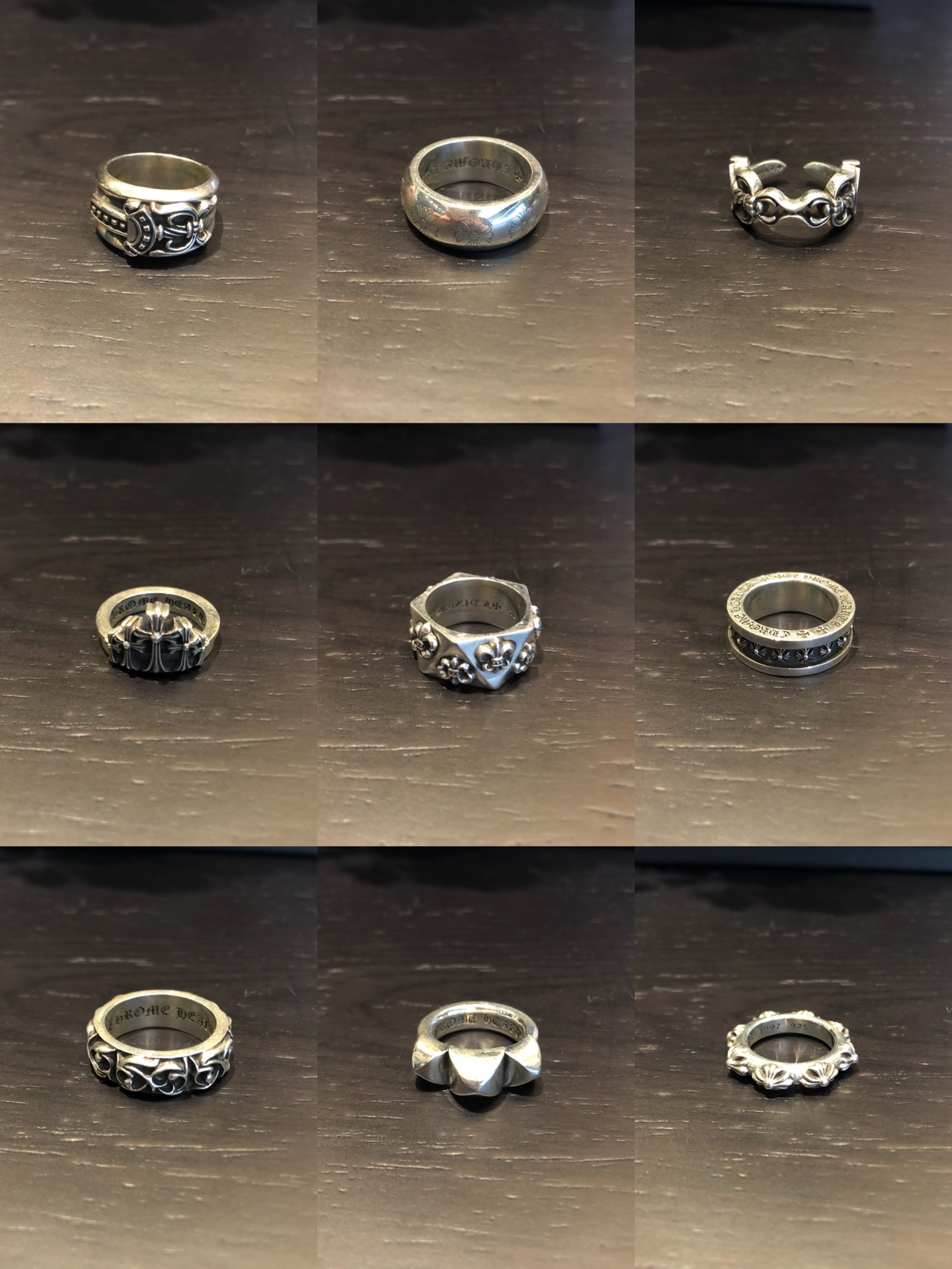 Chrome Hearts 𝐂𝐡𝐫𝐨𝐦𝐞 𝐡𝐞𝐚𝐫𝐭𝐬 克罗心戒指 圈图下单