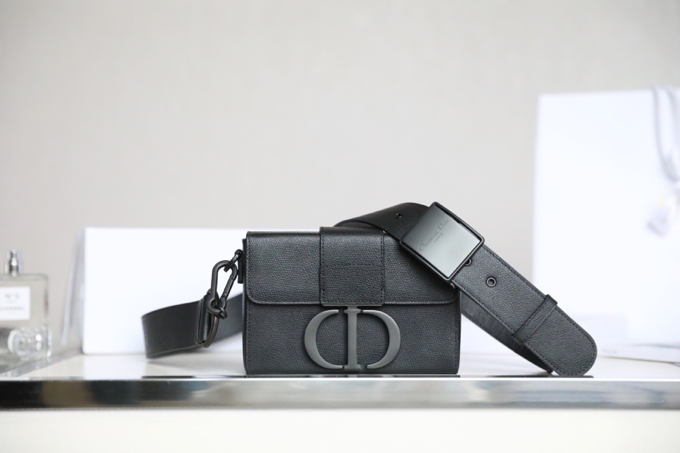 Dior Handbags Crossbody & Shoulder Bags Black Cowhide