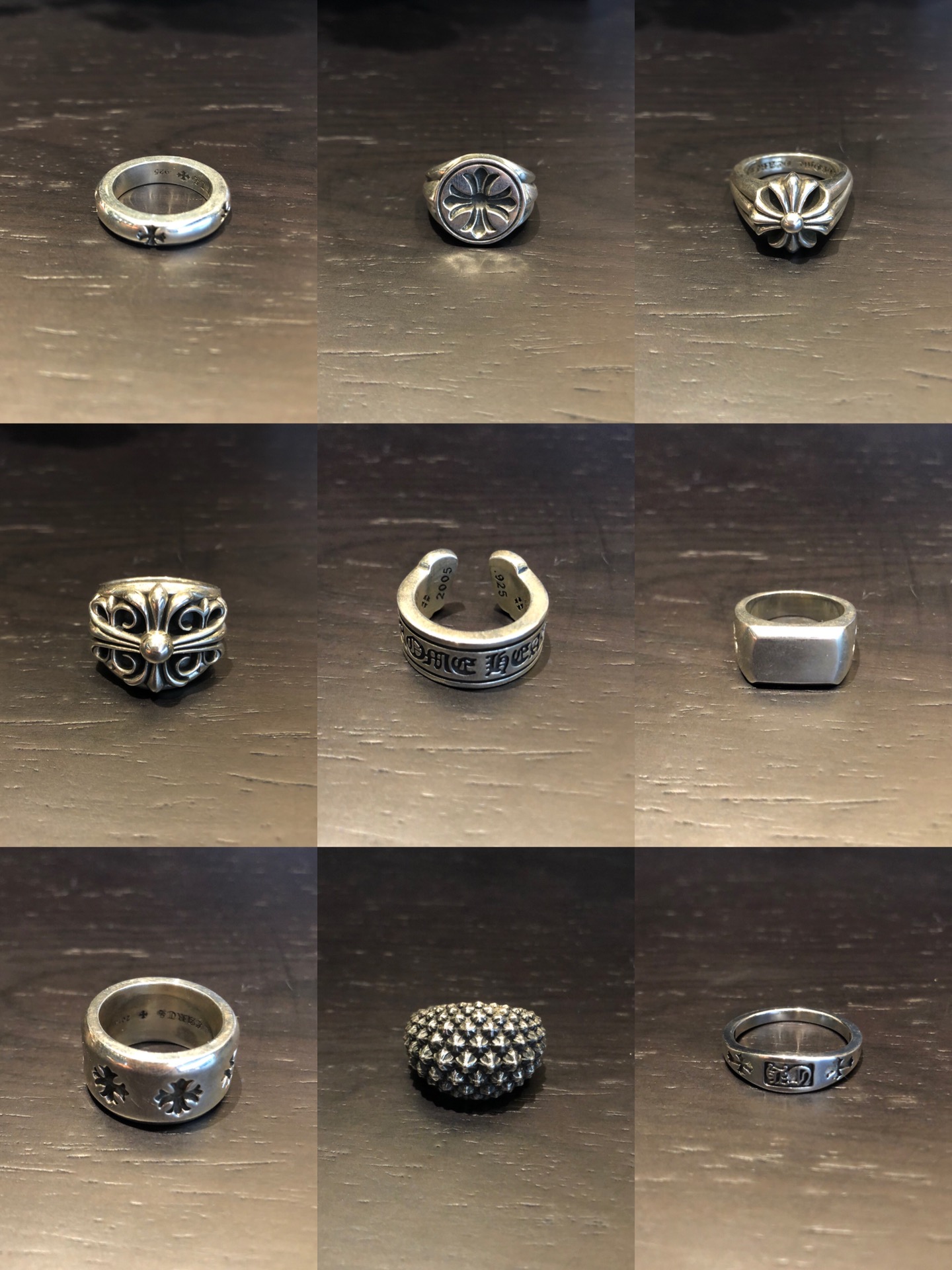 Chrome Hearts 𝐂𝐡𝐫𝐨𝐦𝐞 𝐡𝐞𝐚𝐫𝐭𝐬 克罗心戒指 圈图下单