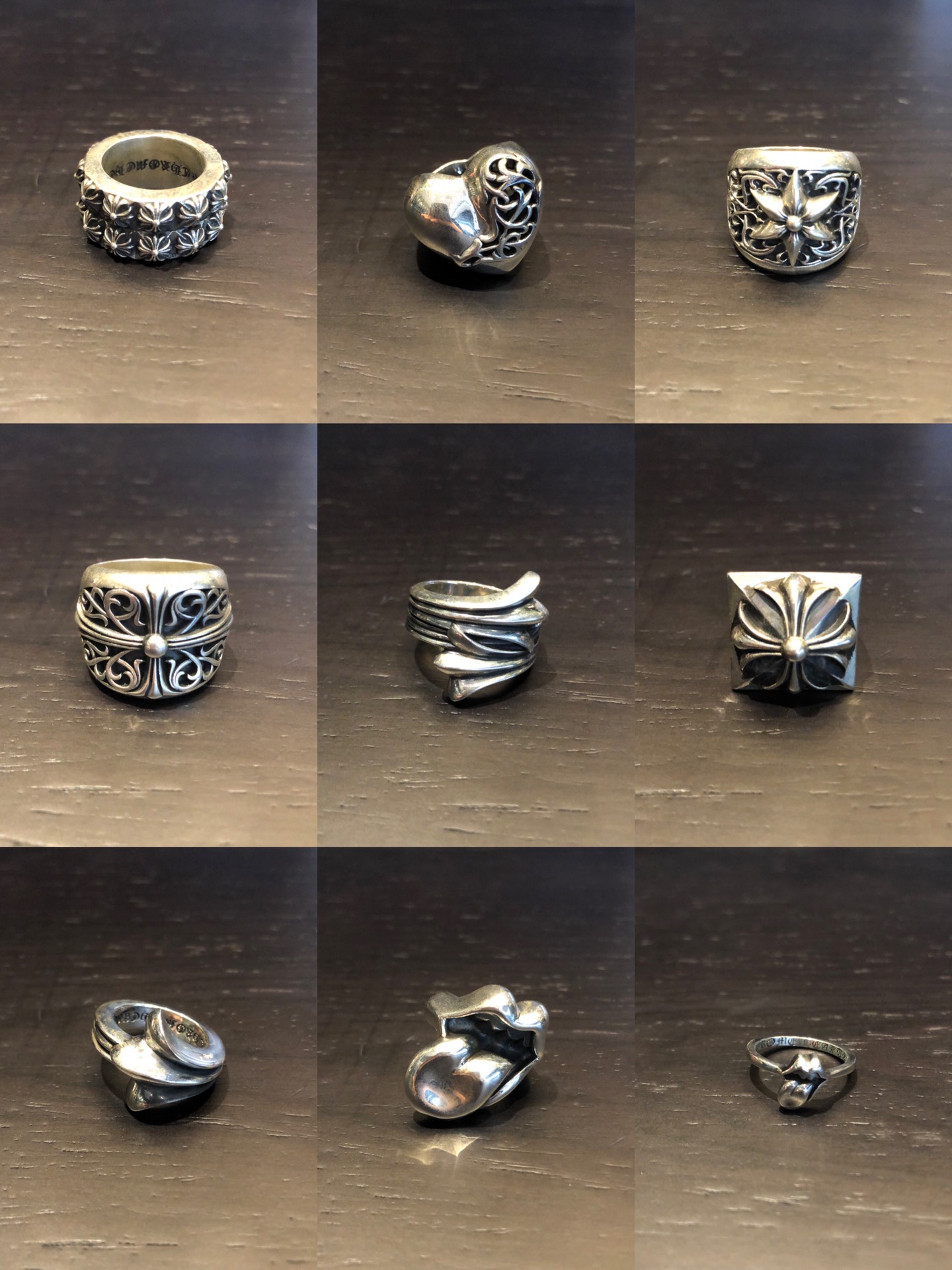 Chrome Hearts 𝐂𝐡𝐫𝐨𝐦𝐞 𝐡𝐞𝐚𝐫𝐭𝐬 克罗心戒指 圈图下单