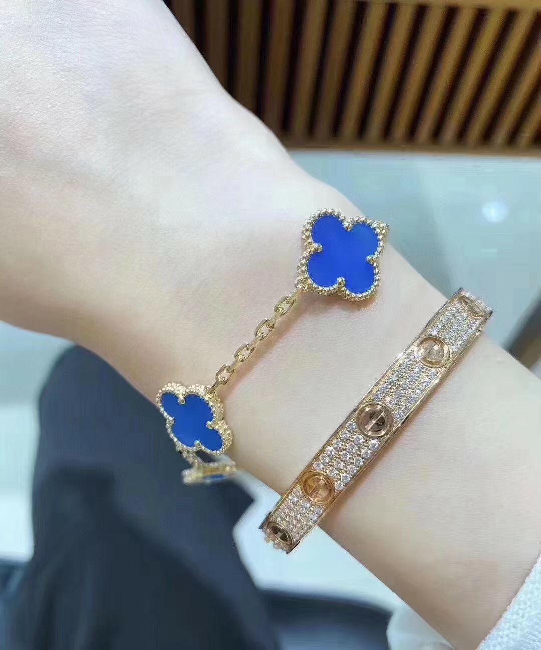 NO:101440,Countdown to the Spring Festival holiday, last 2 days of shipping, recommended gifts for Chinese Valentine's Day, how lucky I can meet you, Vca bracelet, bracelet19860909春节放假倒计时、最后2天发货 七夕情人节礼物推荐款 多幸运 可以遇见你,Vca手链,bracelet,Jewelry