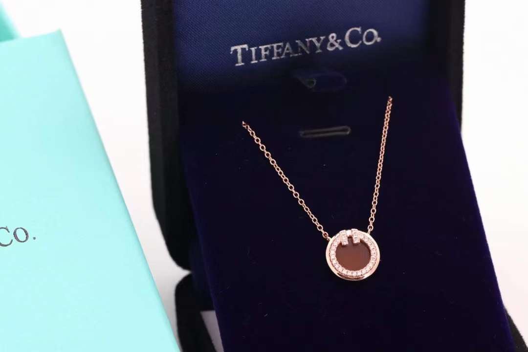 Tiffany & Co. Tiffany&Co. 2020新款圆圈双T 锁骨项链