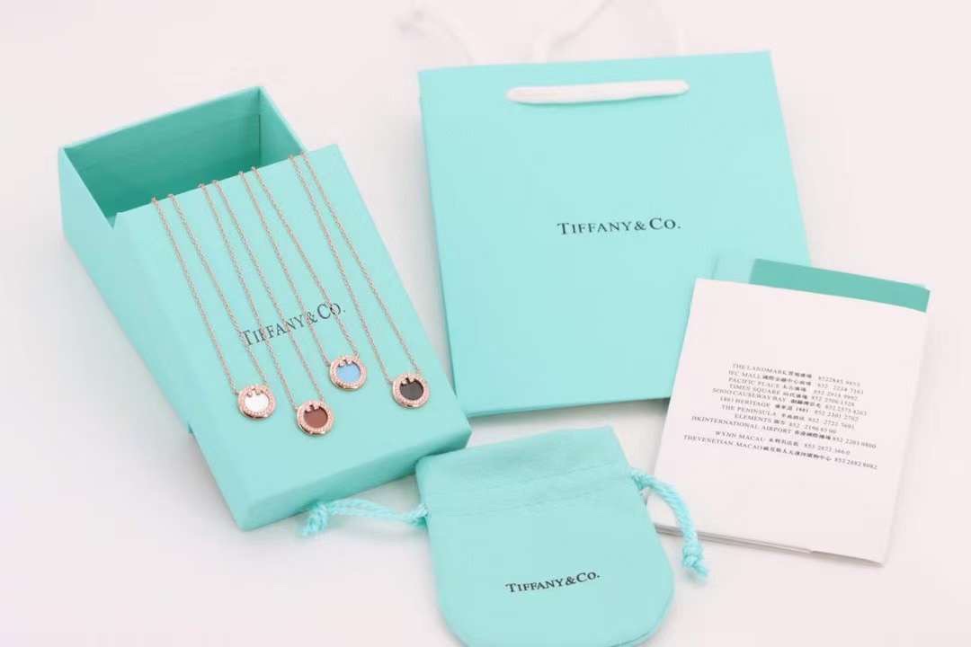 Tiffany & Co. Tiffany&Co. 2020新款圆圈双T 锁骨项链