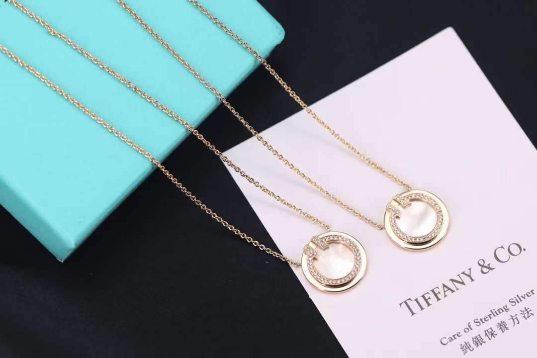 Tiffany & Co. Tiffany&Co. 2020新款TWO圆圈双T项链