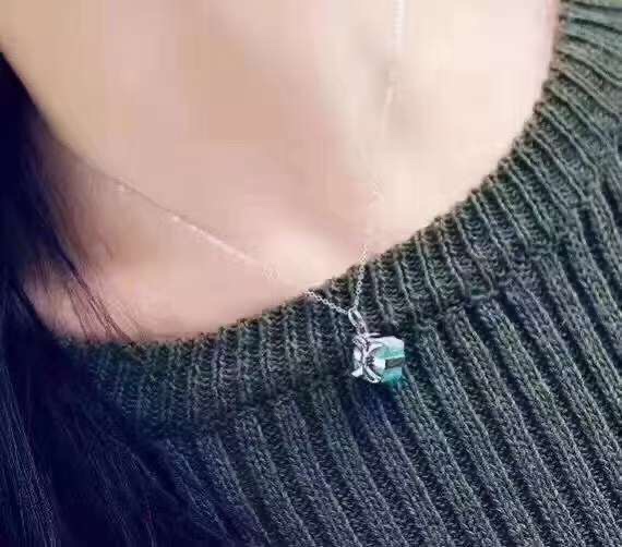 Tiffany & Co. Tiffany&Co.蓝色礼物盒 纯银锁骨项链