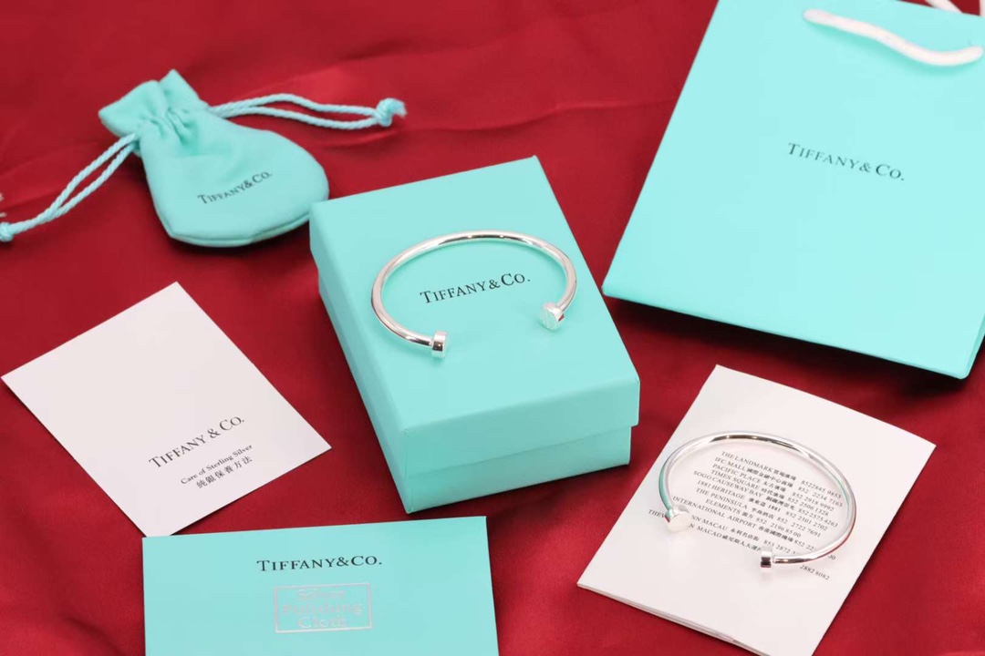 Tiffany & Co. Tiffany&Co. Return to T圆圈纯银情侣手镯