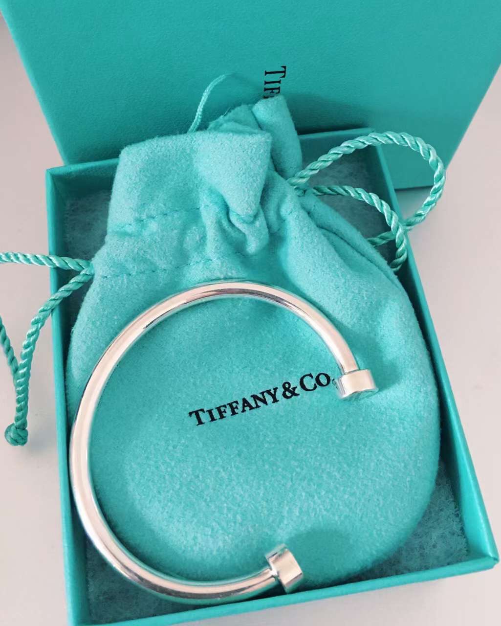 Tiffany & Co. Tiffany&Co. Return to T圆圈纯银情侣手镯