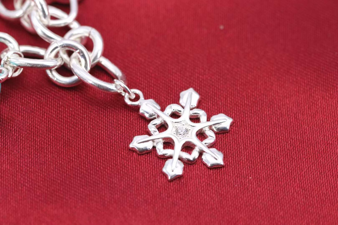 Tiffany & Co. Tiffany&Co.纯银 蓝色珐琅圣诞手链