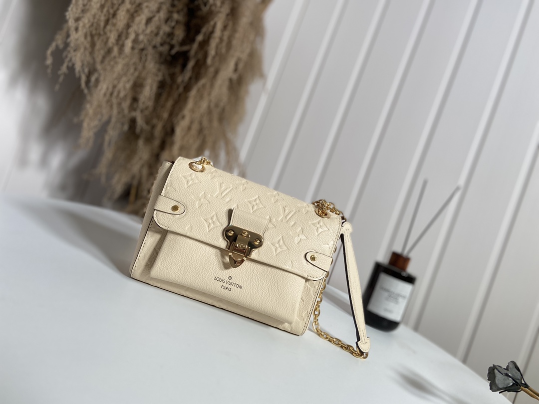 Louis Vuitton LV Vavin Bags Handbags White Empreinte​ Cowhide Casual M44553