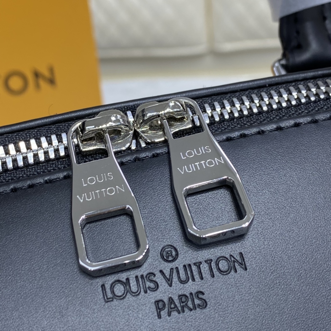 Louis Vuitton LV Porte-Documents Jour Bags Briefcase Black Grid Men Damier Graphite Canvas Casual N48260