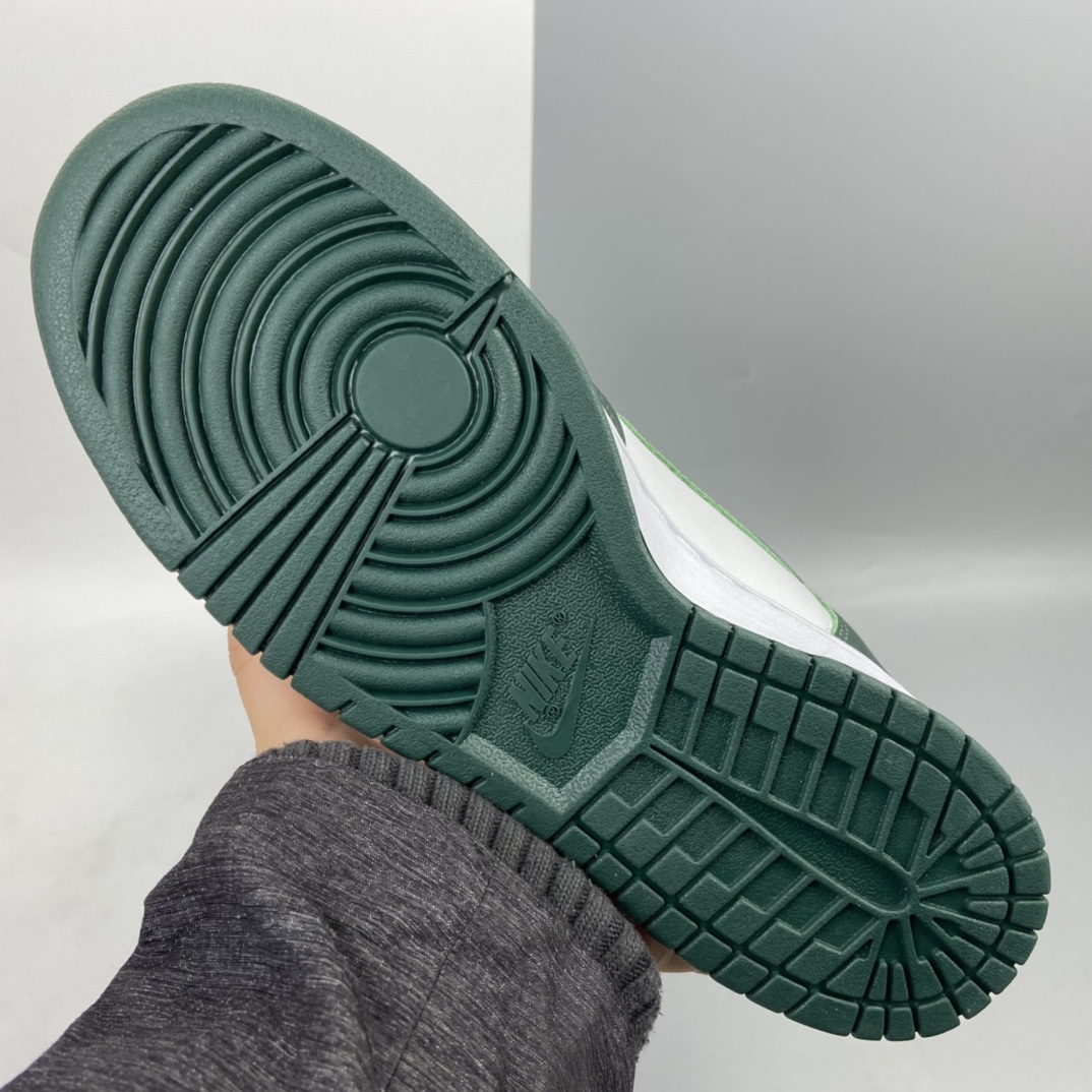 360 Nike SB Dunk High Pro”Pro Green”扣篮系列高帮休闲运动滑板板鞋“复刻暗色绿白”CZ8149-100