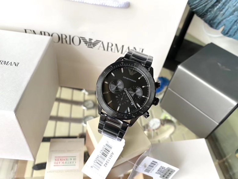 Armani Reloj de negocios para hombre de calidad genuina Modelo: AR11242 Equipado con movimiento cronógrafo de cuarzo, d…