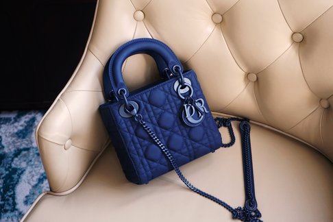 Dior Lady Handbags Crossbody & Shoulder Bags Blue Frosted