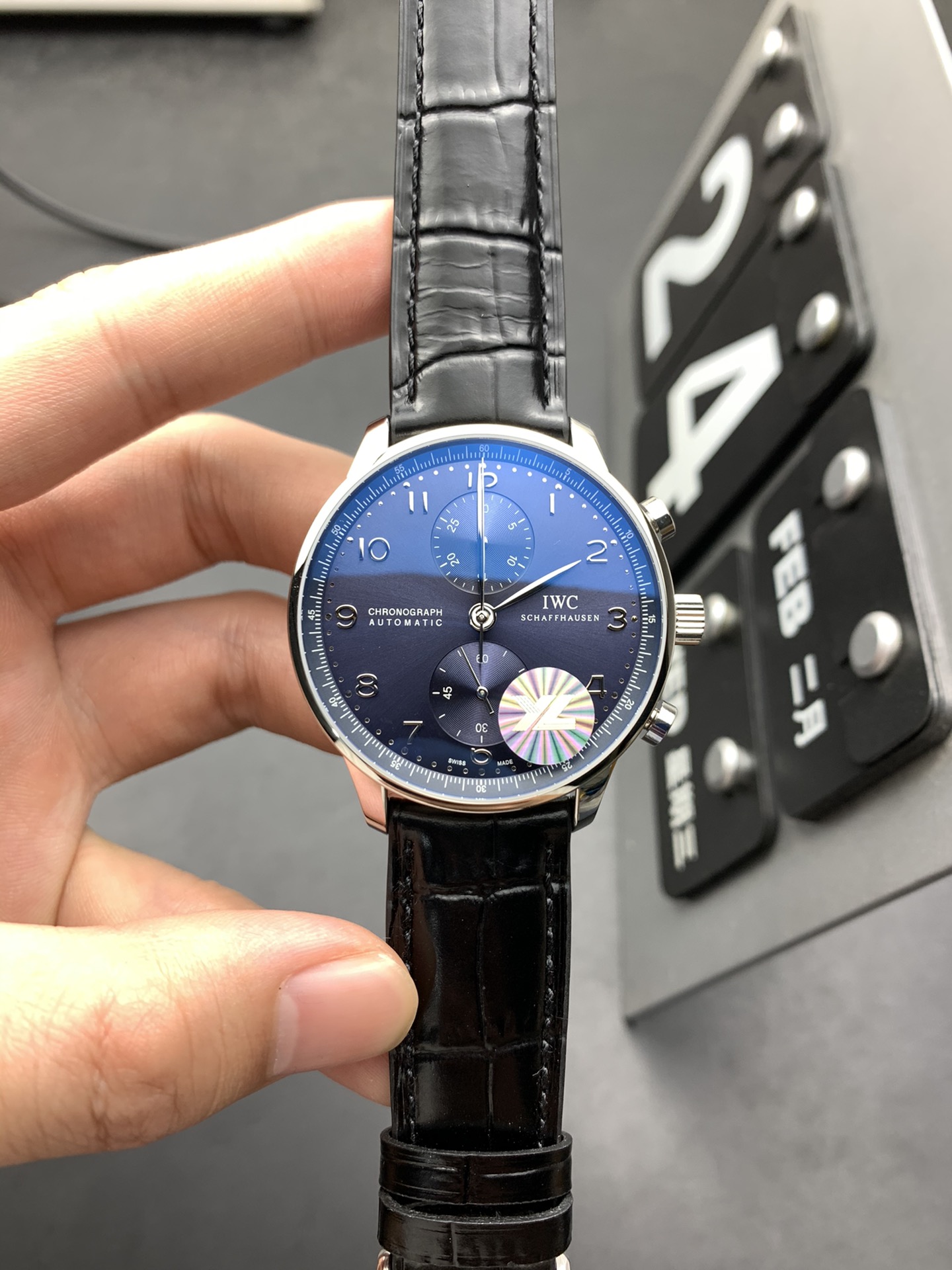 NO:944512,YL blue grape meter shipped actual photos,19860909YL 蓝葡计 出货实拍,,Watch