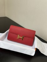 Hermes Constance 1:1
 Crossbody & Shoulder Bags Red Gold Hardware Epsom