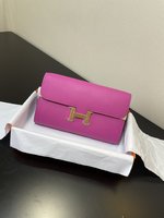 Hermes Constance Store
 Crossbody & Shoulder Bags Pink Gold Hardware Epsom