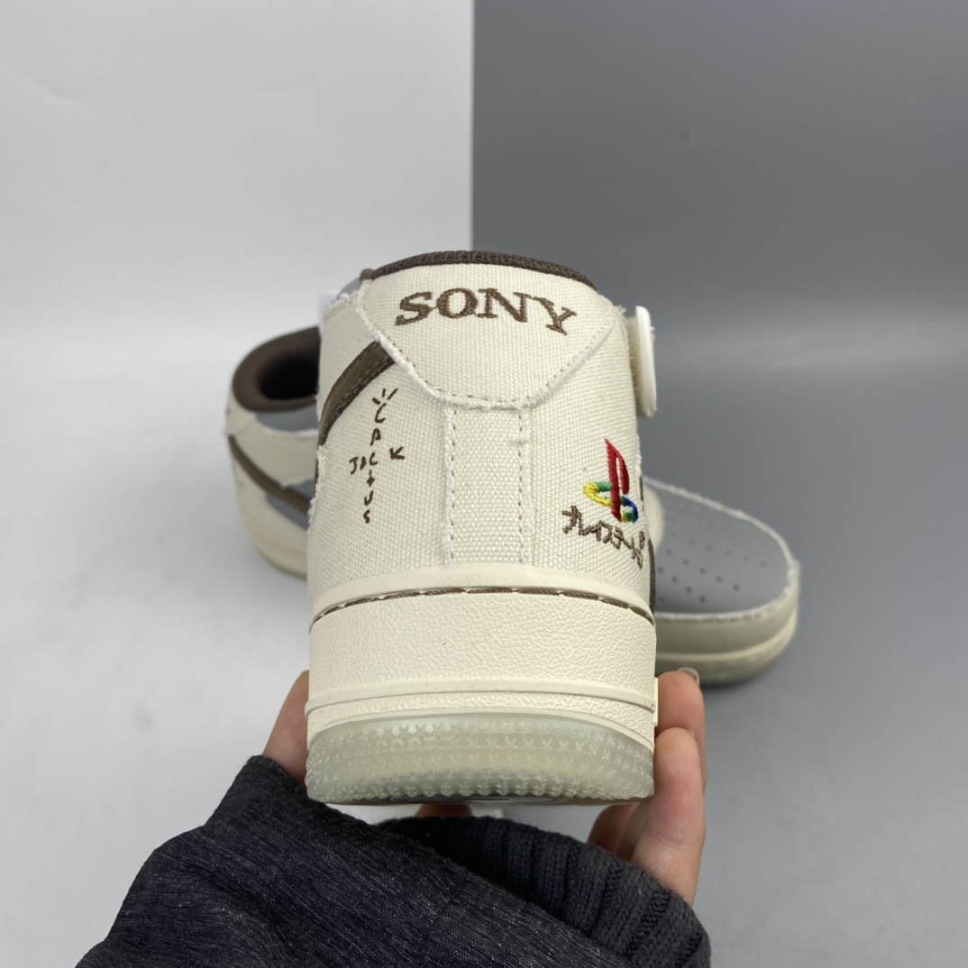 300 Travis Scott x Sony PlayStation 5 x Nk Air Force 1’07 Mid ”PS5” 联名款扣篮系列中帮经典百搭休闲运动板鞋 BQ5828-202