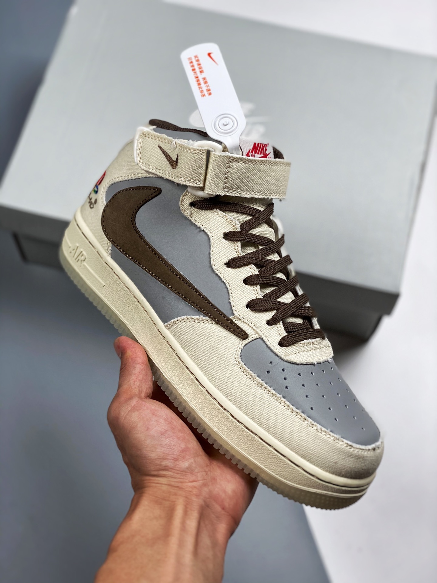TS x PlayStation x Air Force 1 MID PS5 colaboración de tres partes, personalización creativa, horma y cartón originales…