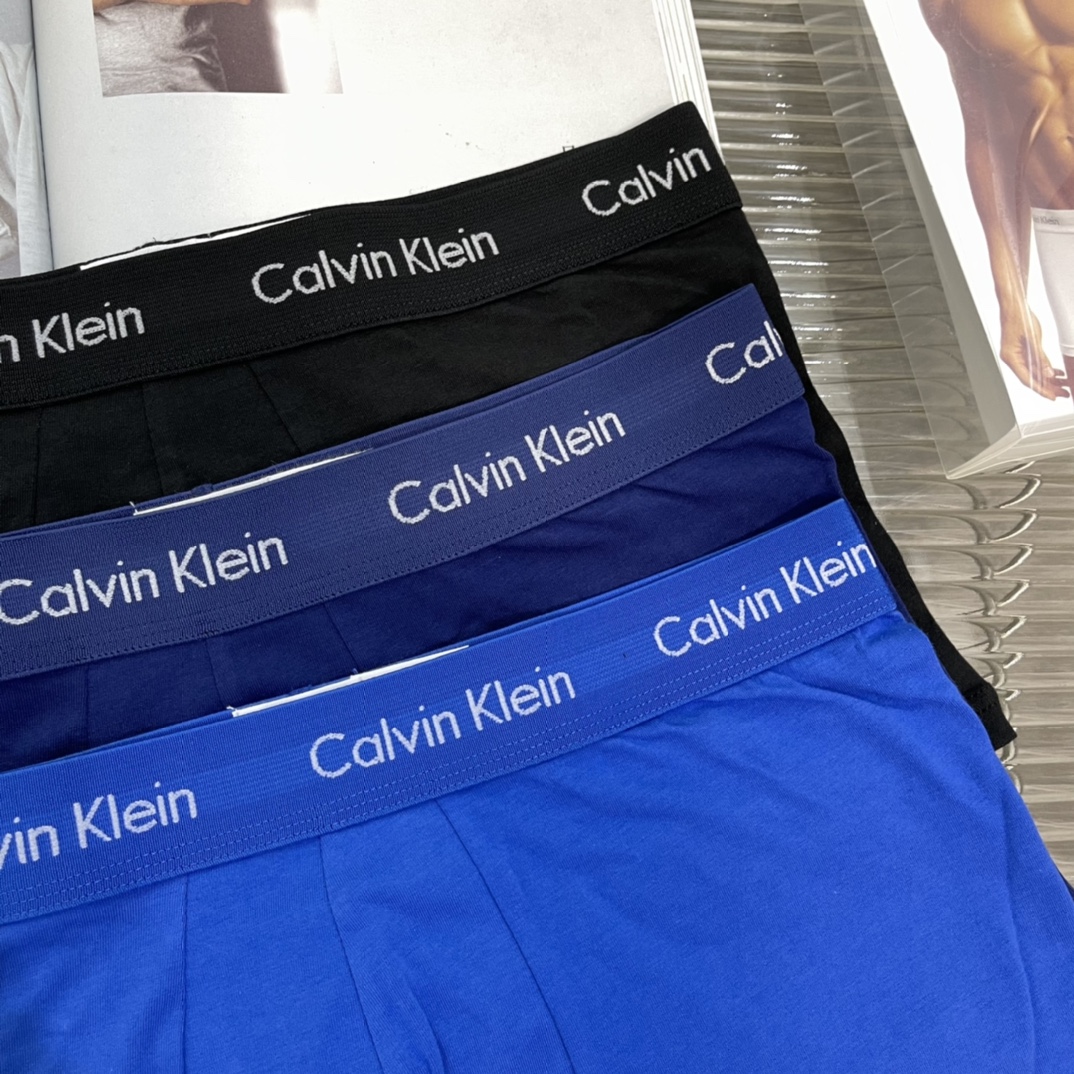 B款男士蓝色系三条装内裤组合✅工厂跟单，面料95%精梳棉✅颜色组合：藏青，深蓝，蓝色✅尺码：S,M,L,