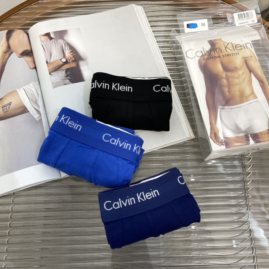 B款男士蓝色系三条装内裤组合✅工厂跟单，面料95%精梳棉✅颜色组合：藏青，深蓝，蓝色✅尺码：S,M,L,