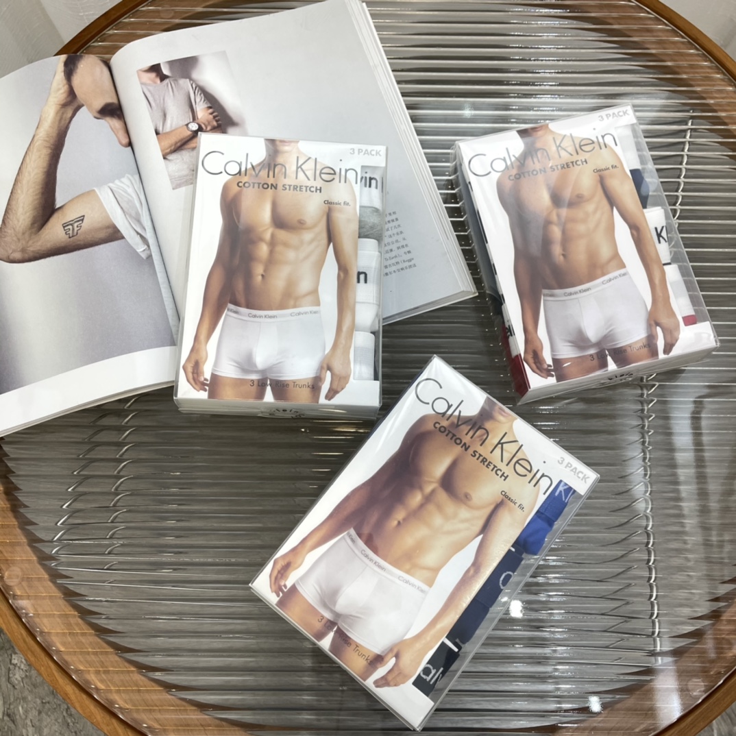 C款男士红色系三条装内裤组合✅工厂跟单，面料95%精梳棉✅颜色组合：黑色，蓝色，红色✅尺码：S,M,L,