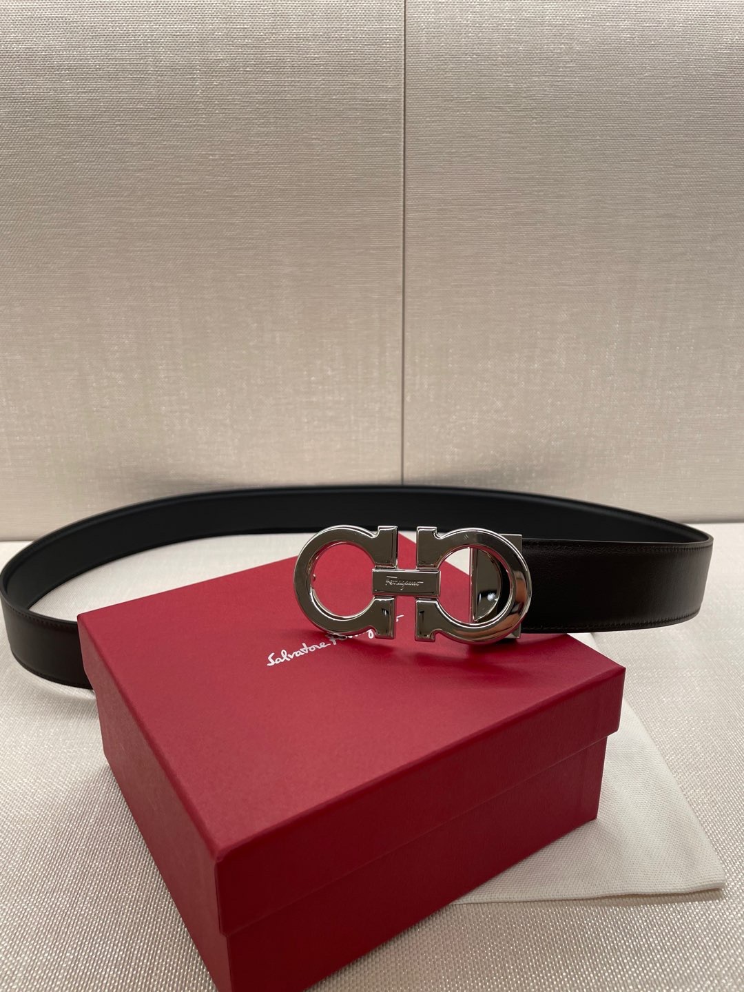Ferragamo 国现 Ferragamo菲拉格慕 男士皮带 枪色黑棕 双面可用，可自由裁剪 尺码更合身，附件