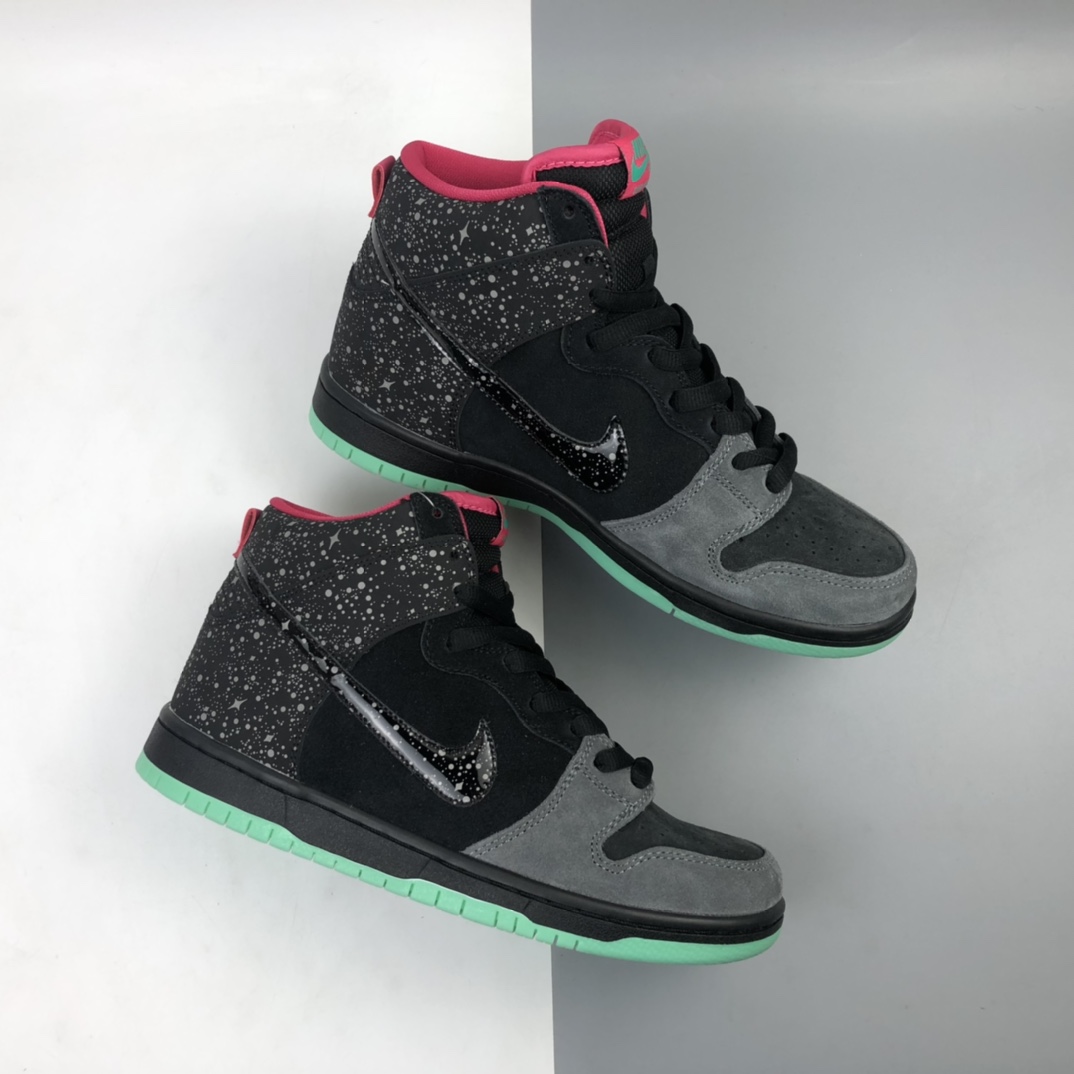 360 Nike SB Dunk High Premium AE QS 北极光 高帮滑板鞋 313171-063