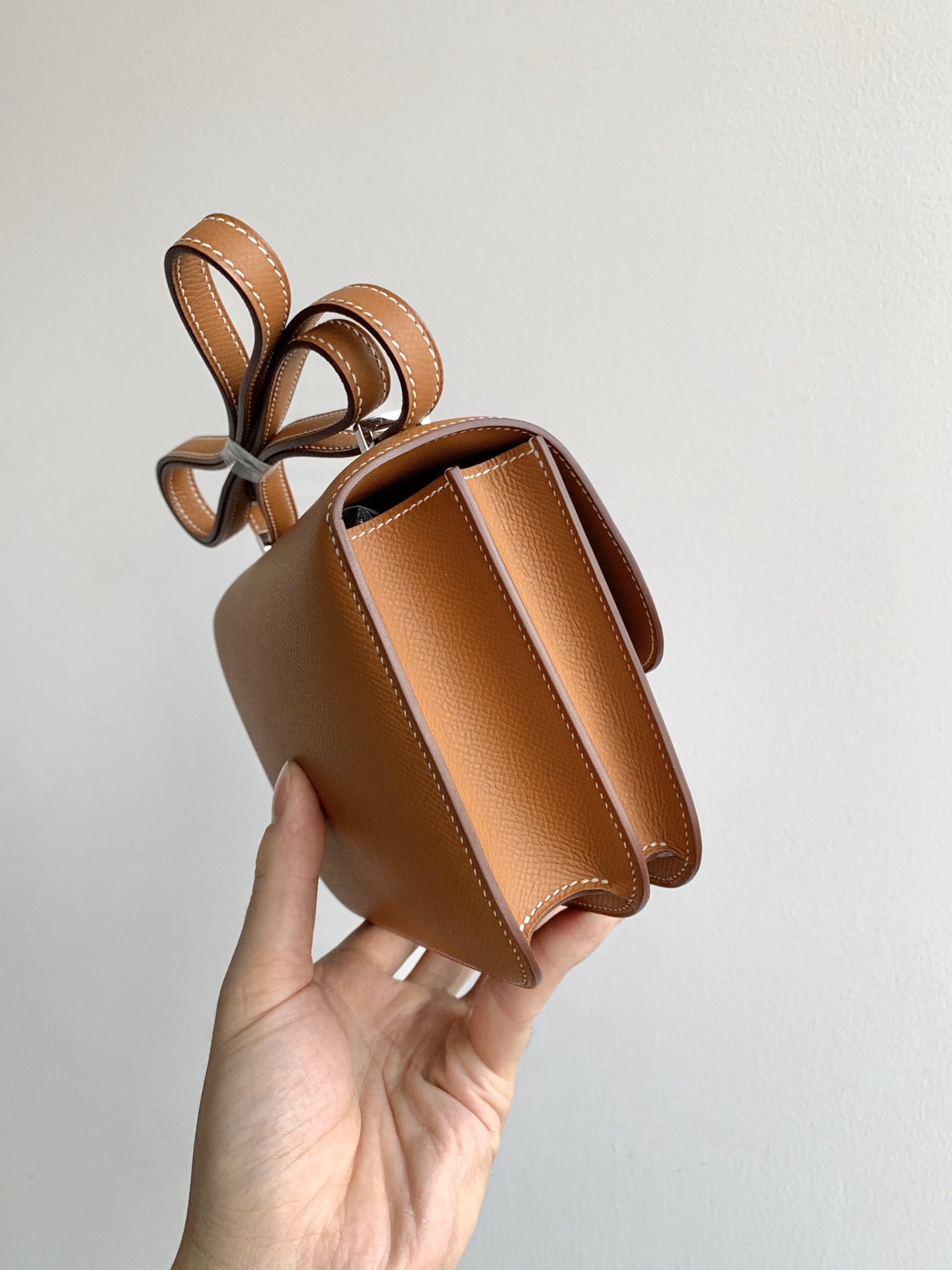 Hermès Constance 19 ep [Golden Brown] Silver Buckle