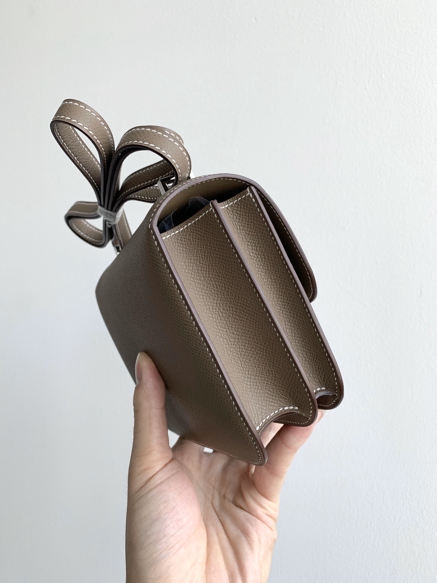 Hermès Constance 19 ep [Elephant Grey] Silver Buckle