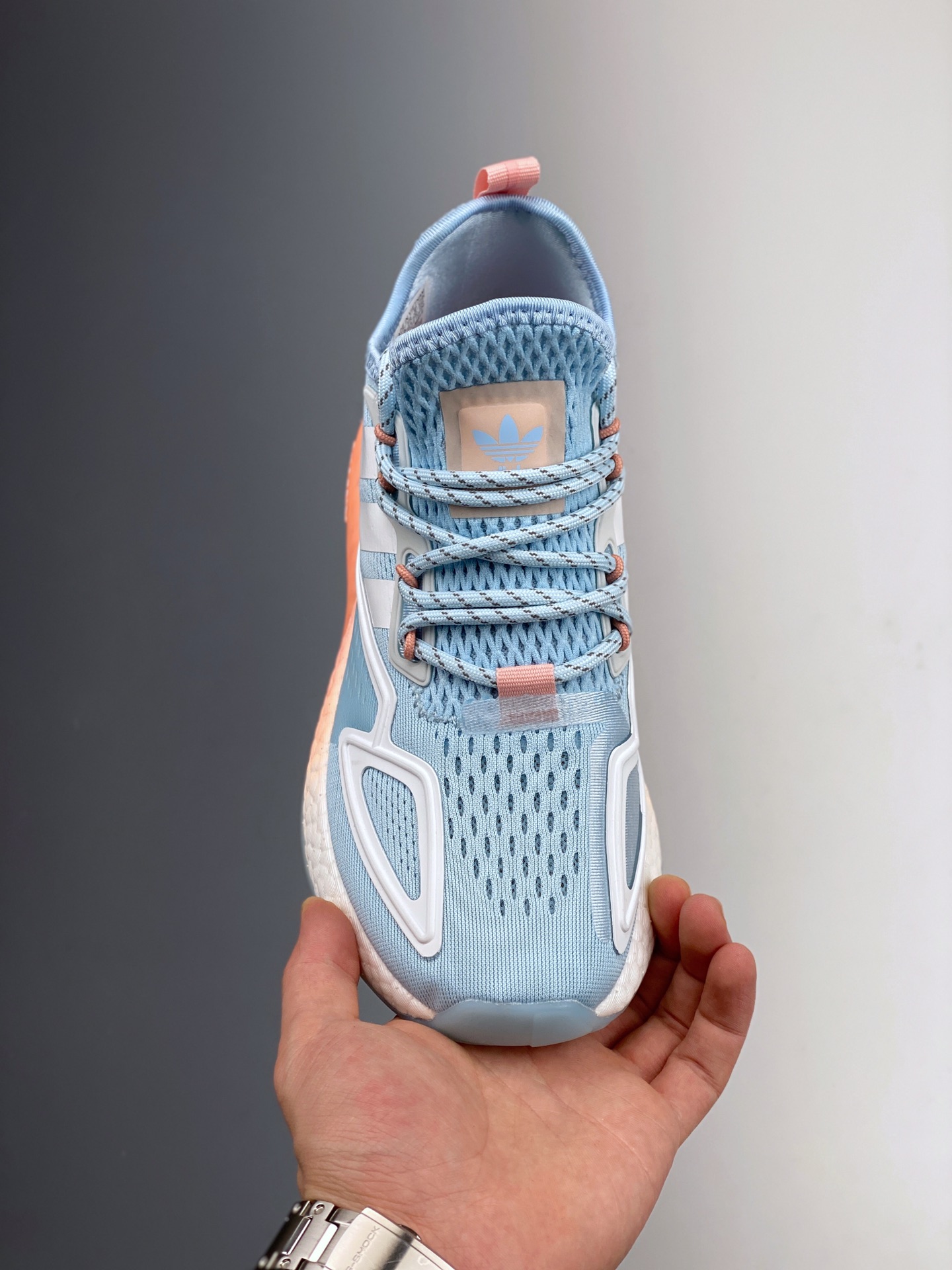 180 2020阿迪达斯Adidas ZX 2K Boost爆米花低帮高弹复古休闲运动百搭跑鞋  FY0636