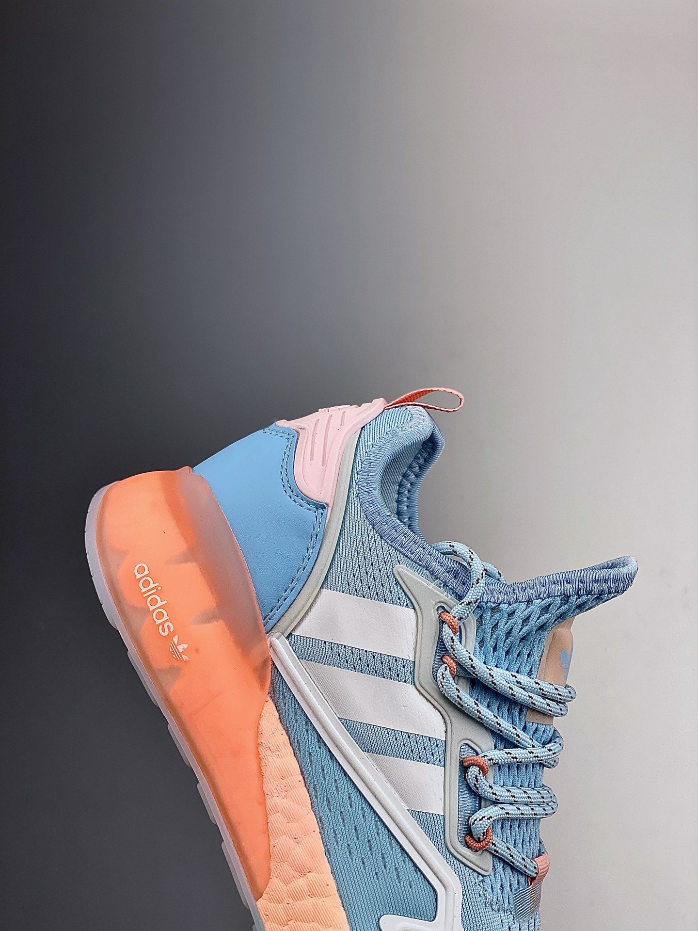 180 2020阿迪达斯Adidas ZX 2K Boost爆米花低帮高弹复古休闲运动百搭跑鞋  FY0636