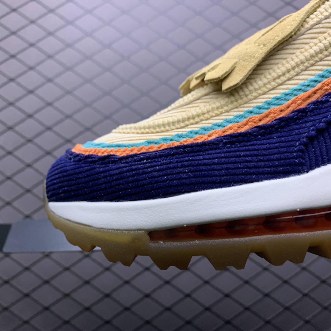 260 Nike Air Max 97 美国公开赛 ’Wing it’ 高尔夫细节 灯芯绒子弹全掌气垫复古运动鞋 CJ0563-400