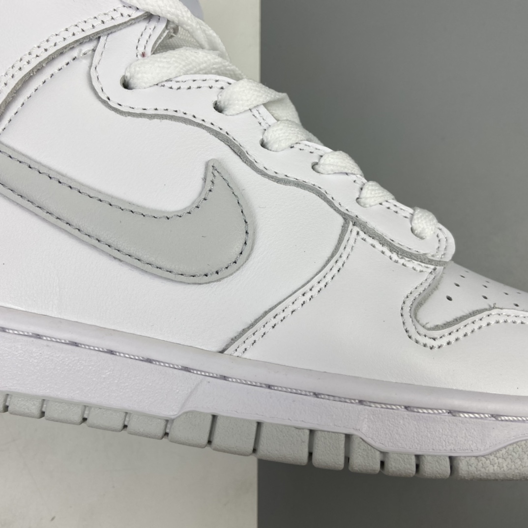 320 Nike SB Dunk High”Pure Platinum” 白灰 扣篮系列高帮休闲运动滑板板鞋 CZ8149-101