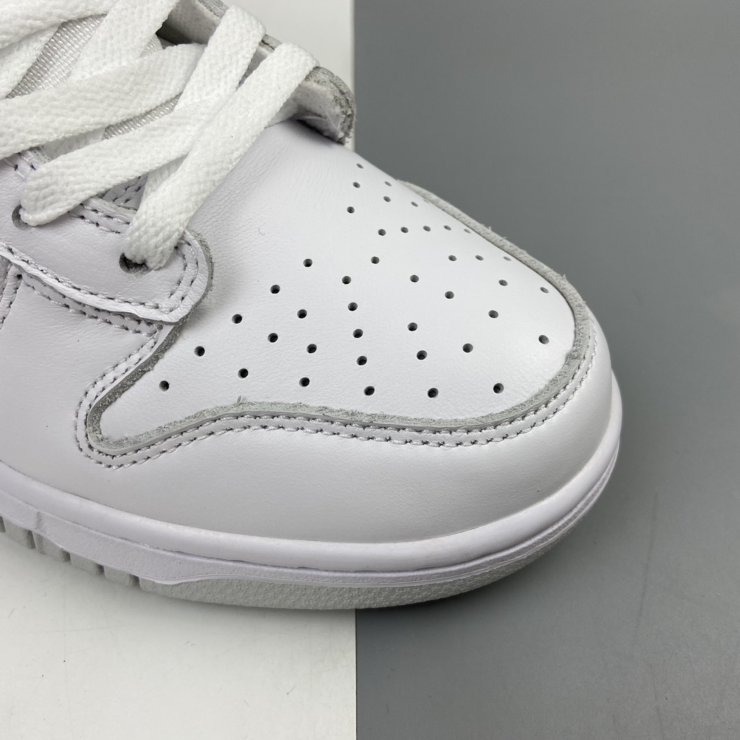 320 Nike SB Dunk High”Pure Platinum” 白灰 扣篮系列高帮休闲运动滑板板鞋 CZ8149-101