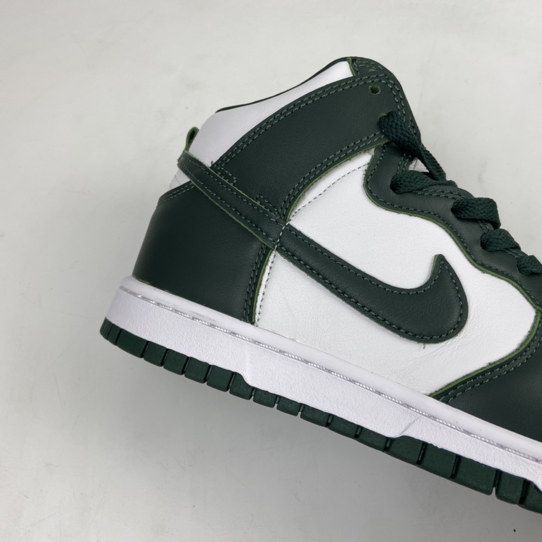 320 Nike SB Dunk High Pro”Pro Green”扣篮系列高帮休闲运动滑板板鞋“复刻暗色绿白”CZ8149-100