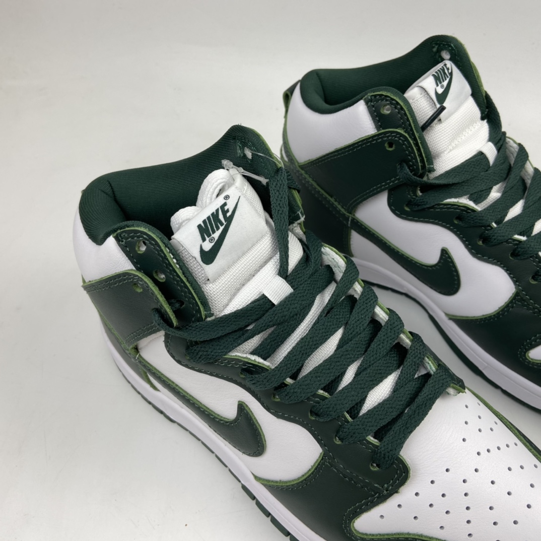 320 Nike SB Dunk High Pro”Pro Green”扣篮系列高帮休闲运动滑板板鞋“复刻暗色绿白”CZ8149-100