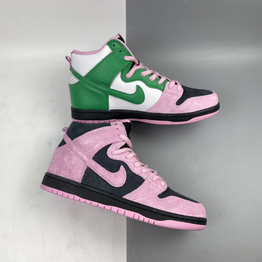 320 Nk SB Dunk High Pro”Invert Celtics”扣篮系列高帮休闲运动滑板板鞋“反转黑粉凯尔特人”CU7349-001