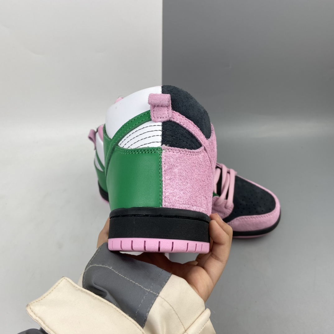 320 Nk SB Dunk High Pro”Invert Celtics”扣篮系列高帮休闲运动滑板板鞋“反转黑粉凯尔特人”CU7349-001