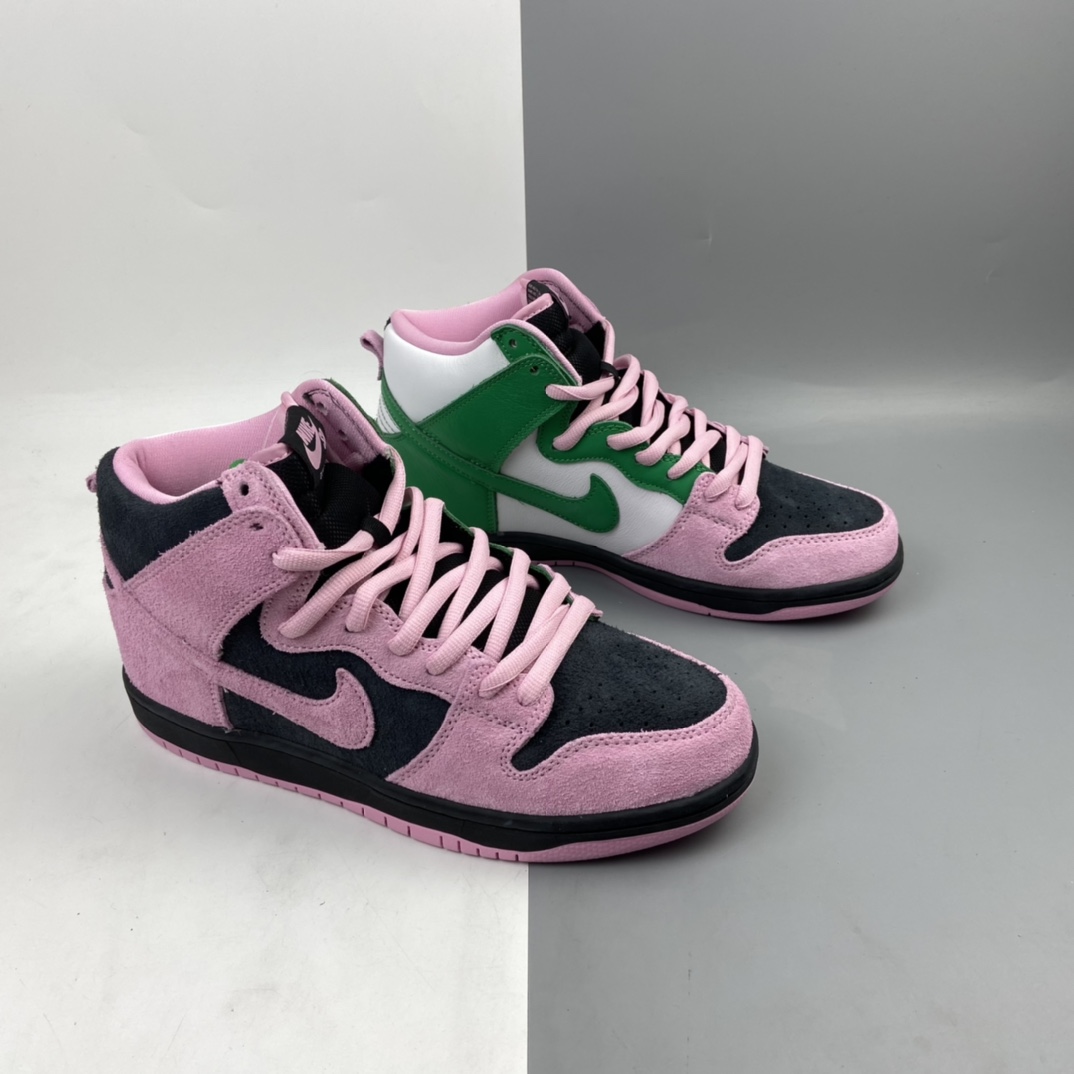 320 Nk SB Dunk High Pro”Invert Celtics”扣篮系列高帮休闲运动滑板板鞋“反转黑粉凯尔特人”CU7349-001