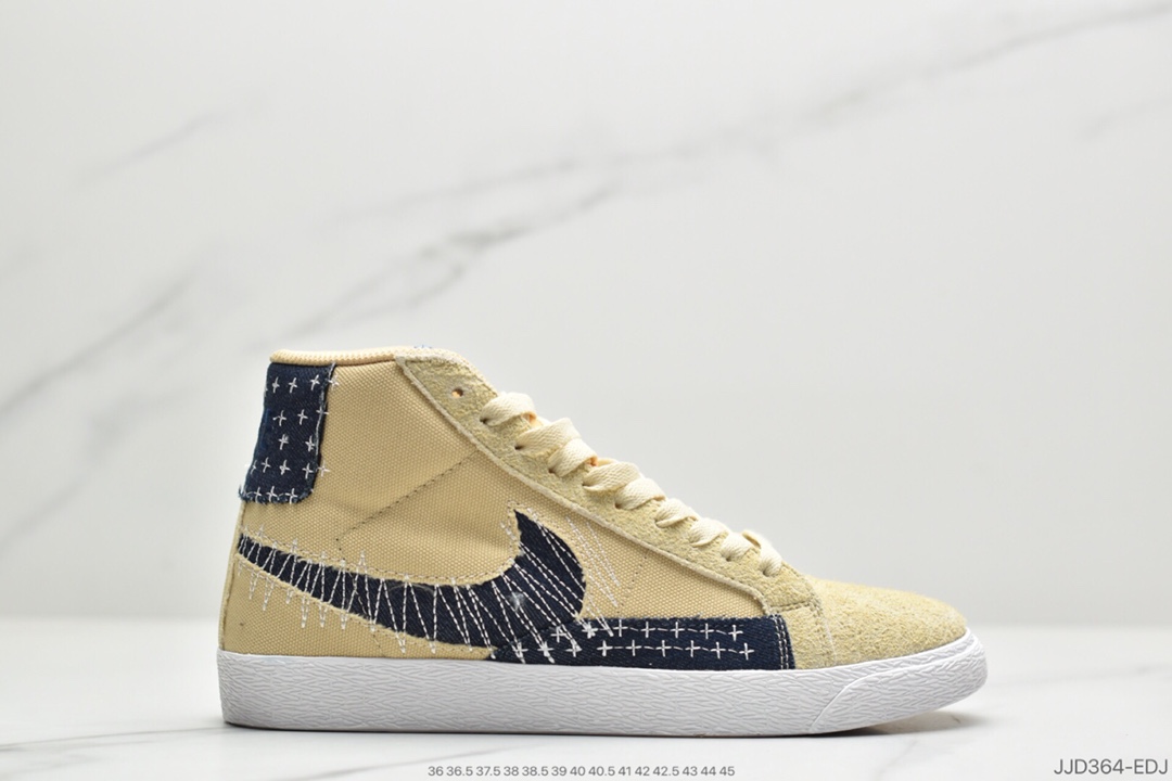130 耐克Nike SB Blazer Mid Premium”Sashiko Sesame”耐克 CT0715-200