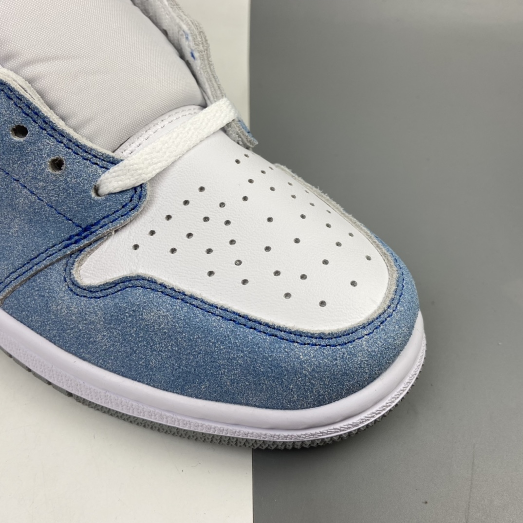 300 Air Jordan 1 Hyper Royal AJ1乔1水洗北卡蓝 高帮篮球鞋 555088-402