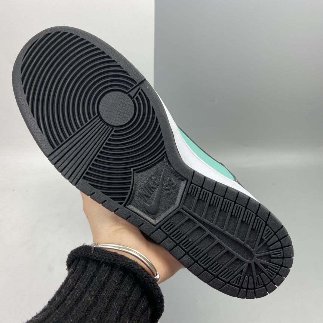 360 Nike SB x DiamondDunk Hi ”Tiffany” 联名 冰蓝 高帮休闲滑板鞋 653599-400