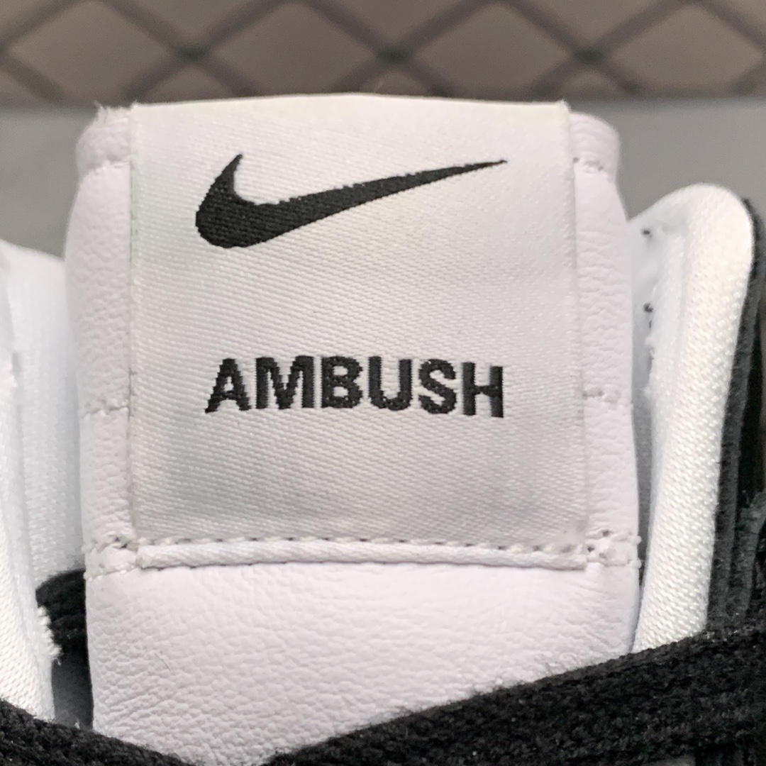 480  AMBUSH x Nike Dunk High ”Black” 黑白 CU7544-001