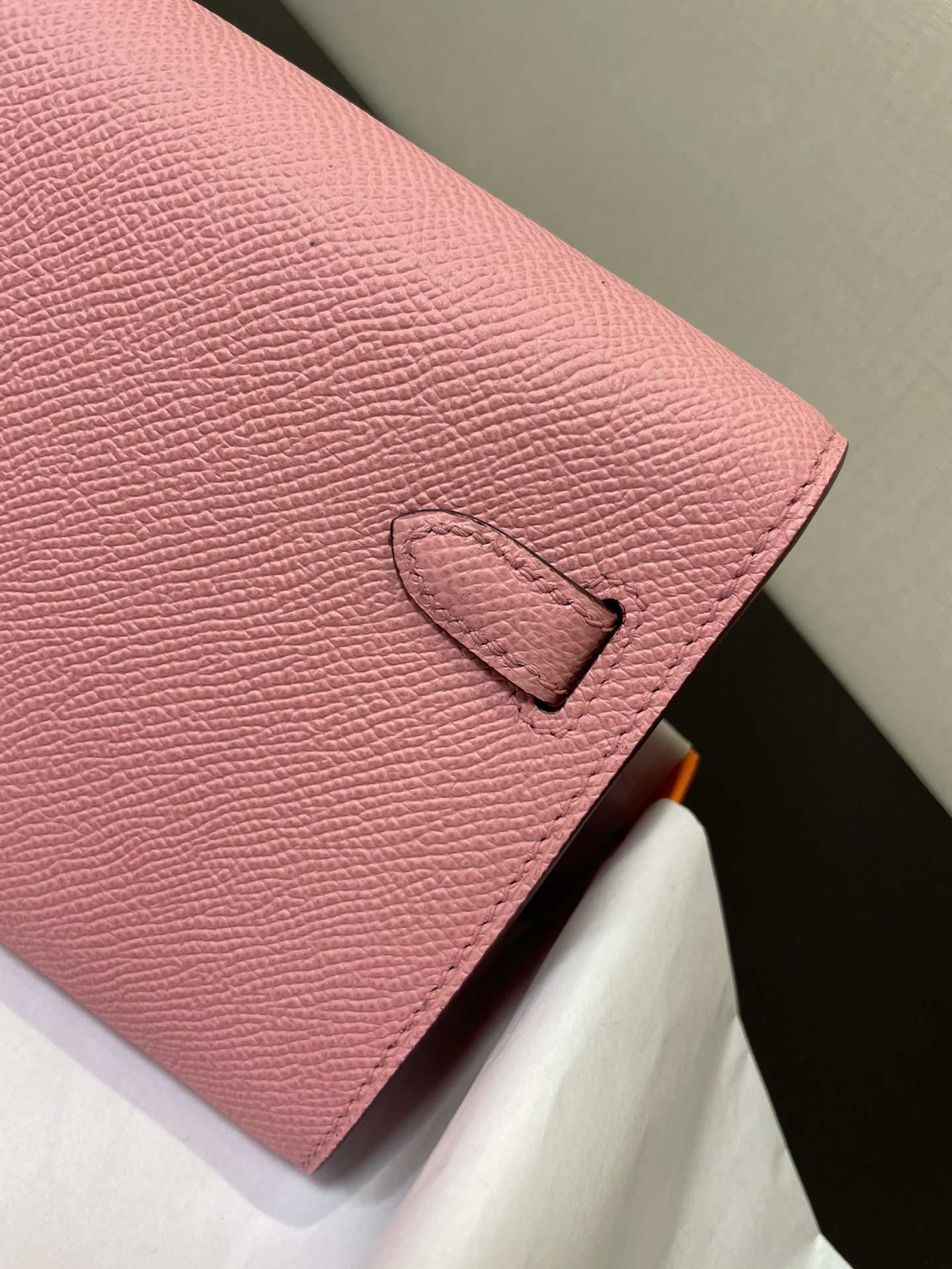 Hermès Kelly woc best-selling model, everyone must pay, practical, multi-purpose, detailed picture color milkshake powder, leather epsom [ready s