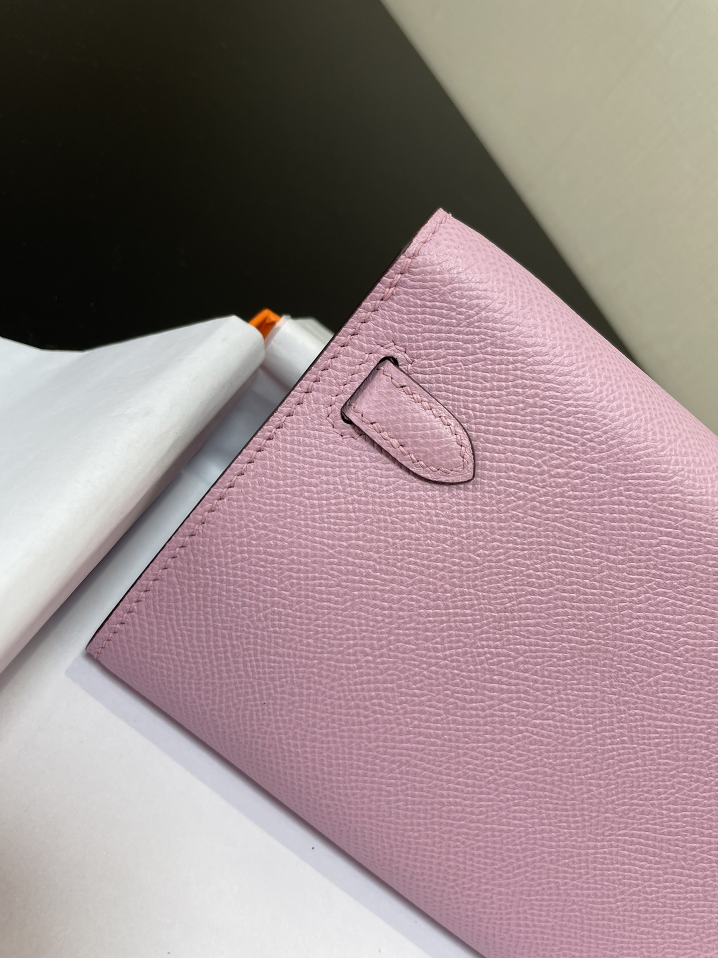 Hermès Kelly woc best-selling model, everyone must pay for it, practical, multi-purpose, detailed picture, color mallow purple, leather epsom [re