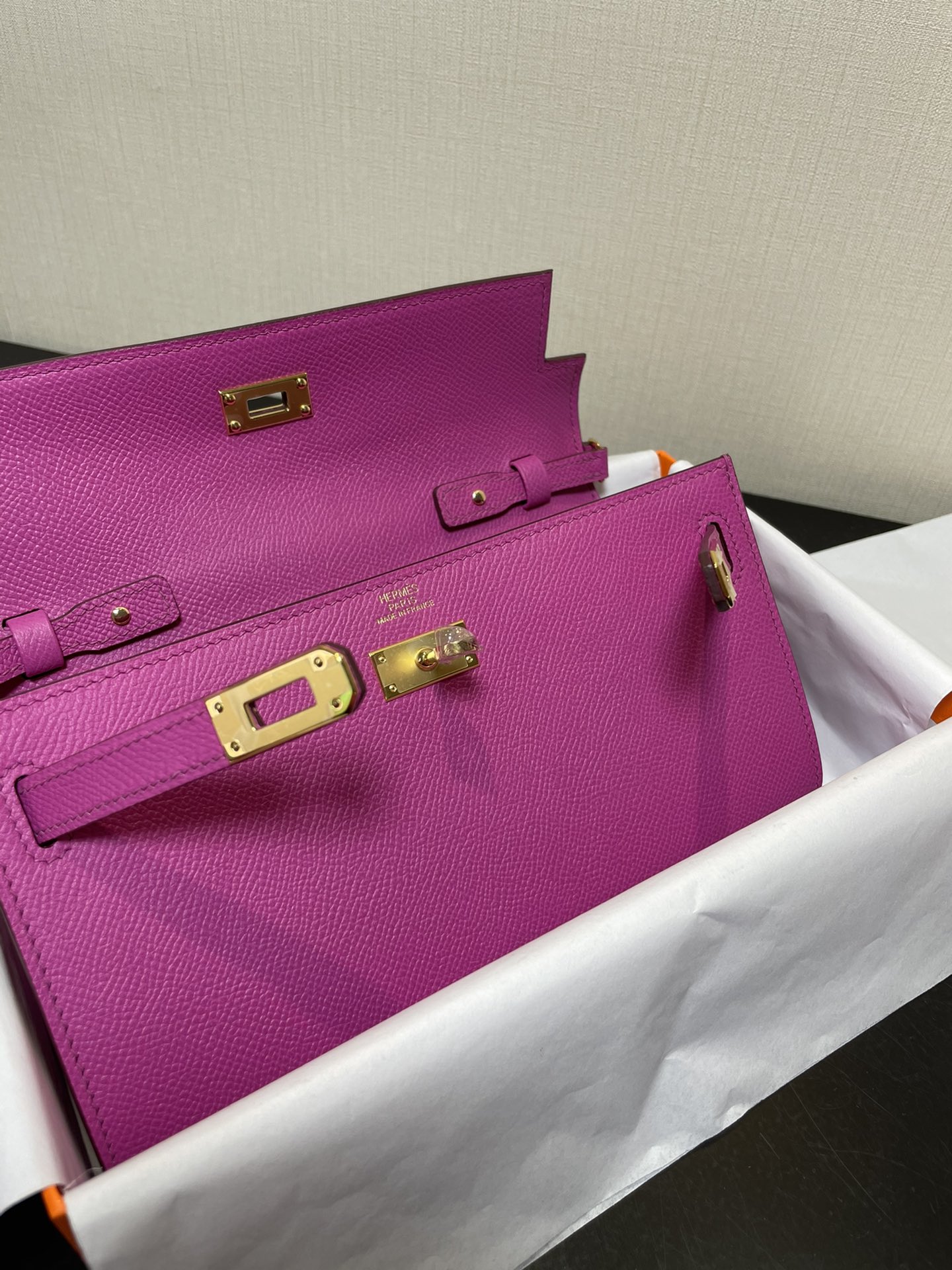 Hermès Kelly woc best-selling model, everyone must pay for it, practical, multi-purpose, detailed picture Color magnolia pink, leather epsom [rea